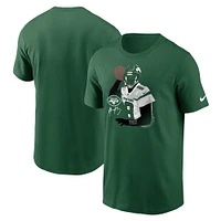 T-shirt graphique Nike Aaron Rodgers pour homme, vert, joueur des New York Jets