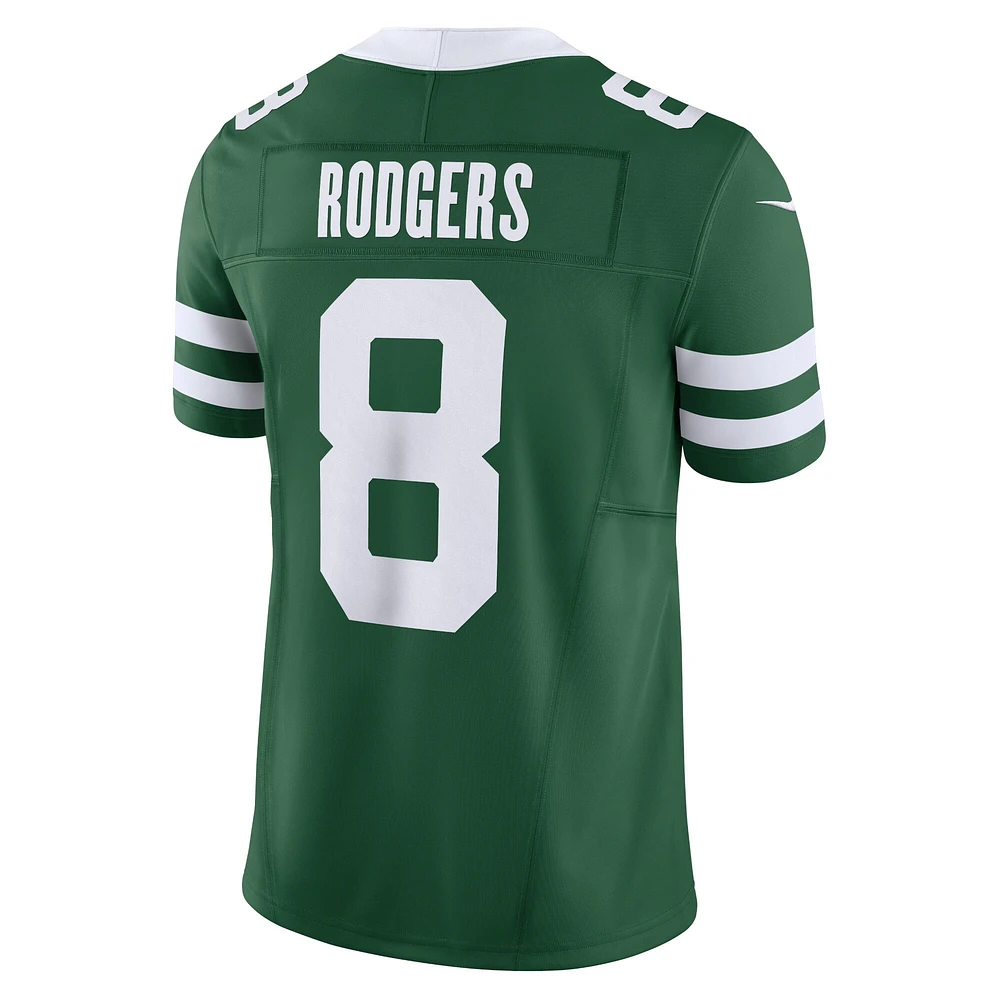 Nike Aaron Rodgers Legacy Green New York Jets Vapor F.U.S.E. Maillot limité