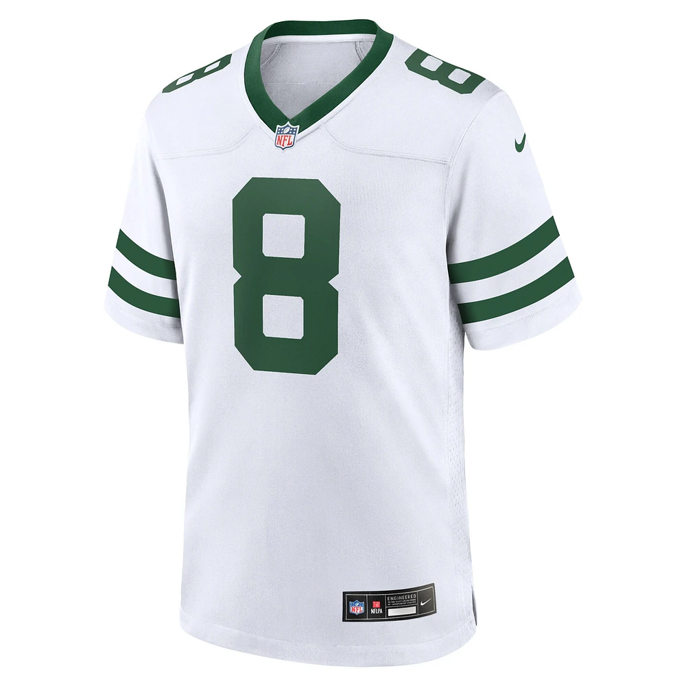 Maillot de match Nike Aaron Rodgers Legacy pour hommes, blanc, New York Jets