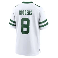 Maillot de match joueur des New York Jets Nike Aaron Rodgers Legacy pour hommes, blanc