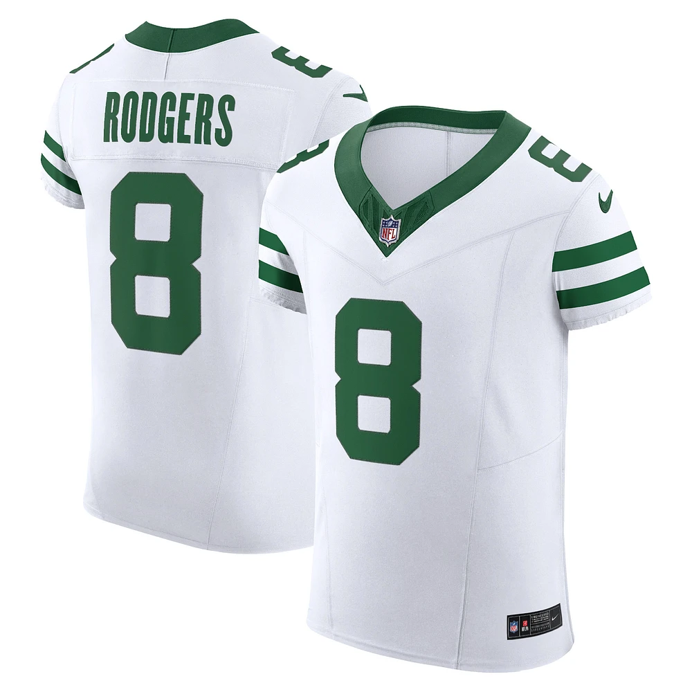 Nike Aaron Rodgers Legacy pour homme Blanc New York Jets Vapor F.U.S.E. Maillot Élite