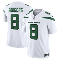 Nike Aaron Rodgers Spotlight pour homme Blanc New York Jets Vapor F.U.S.E. Maillot limité