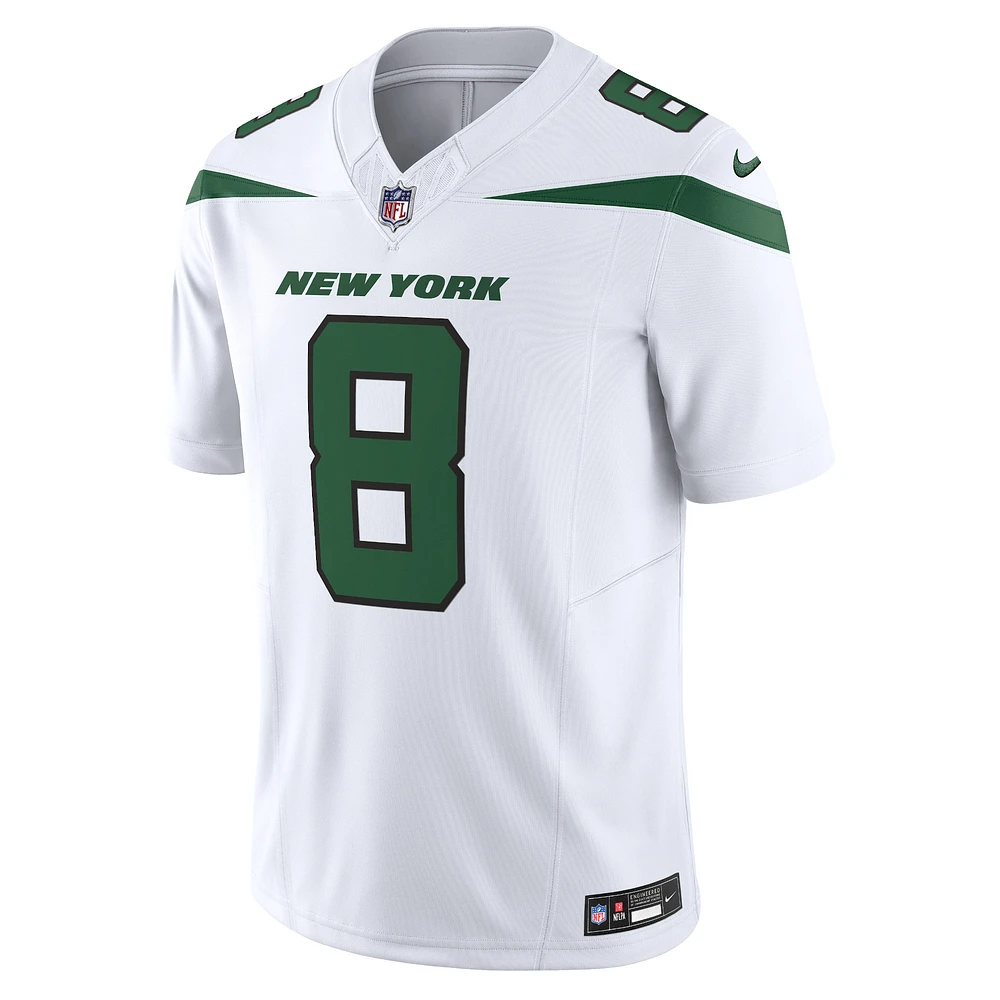 Nike Aaron Rodgers Spotlight pour homme Blanc New York Jets Vapor F.U.S.E. Maillot limité