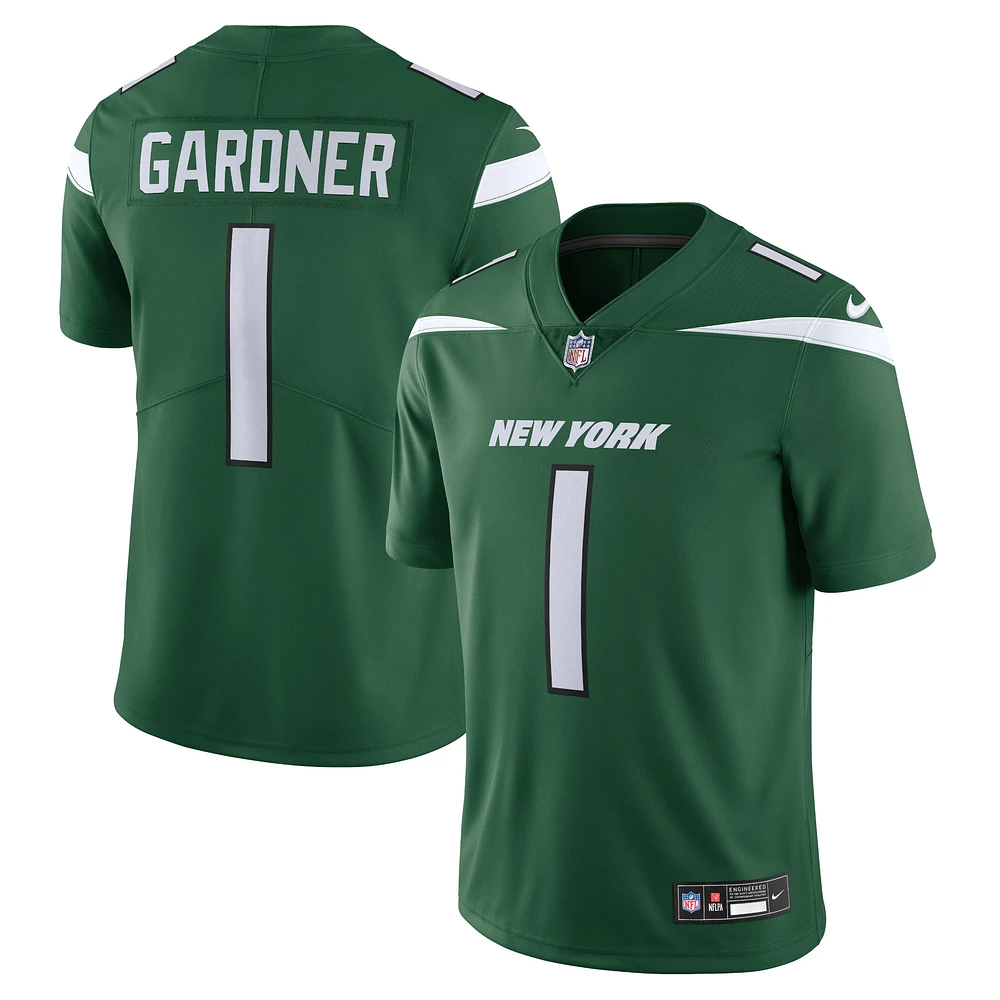 Maillot Nike Ahmad Sauce Gardner Gotham vert New York Jets Vapor Untouchable Limited pour homme