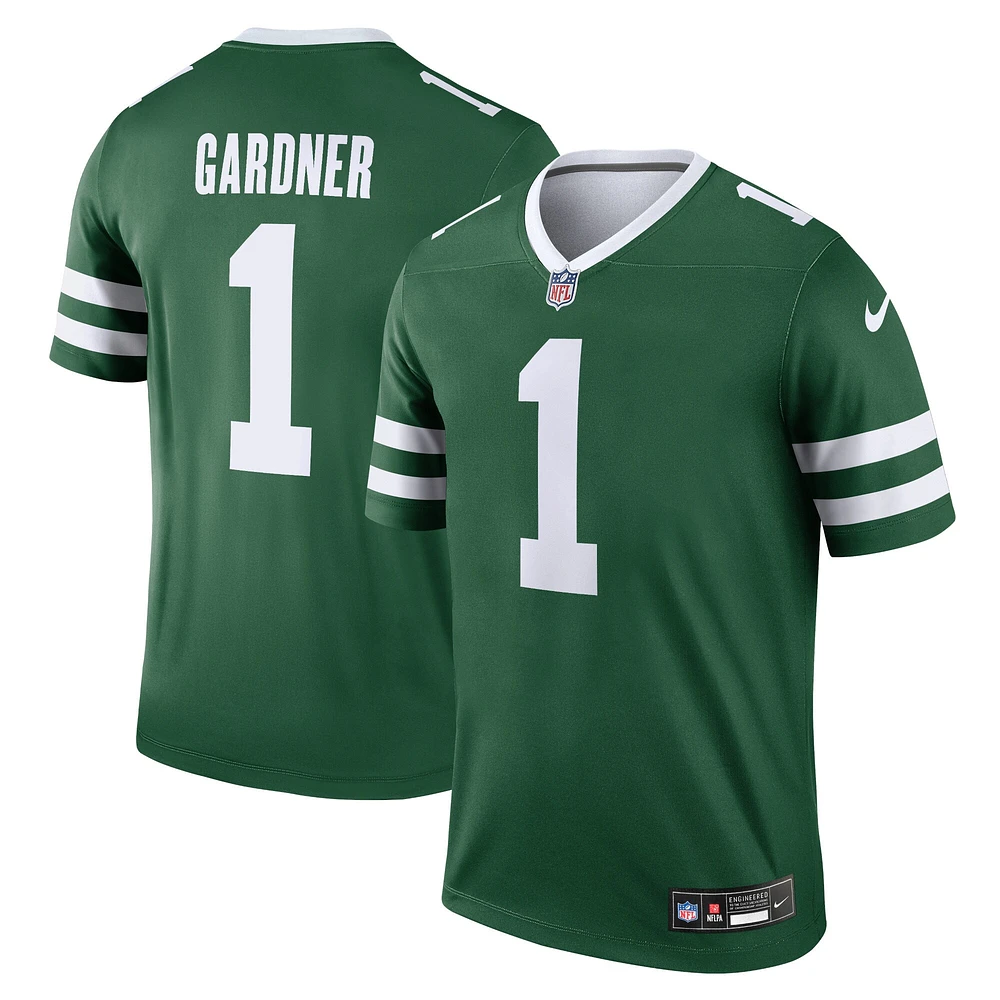 Maillot Nike Ahmad Sauce Gardner vert pour homme des New York Jets Team Legend