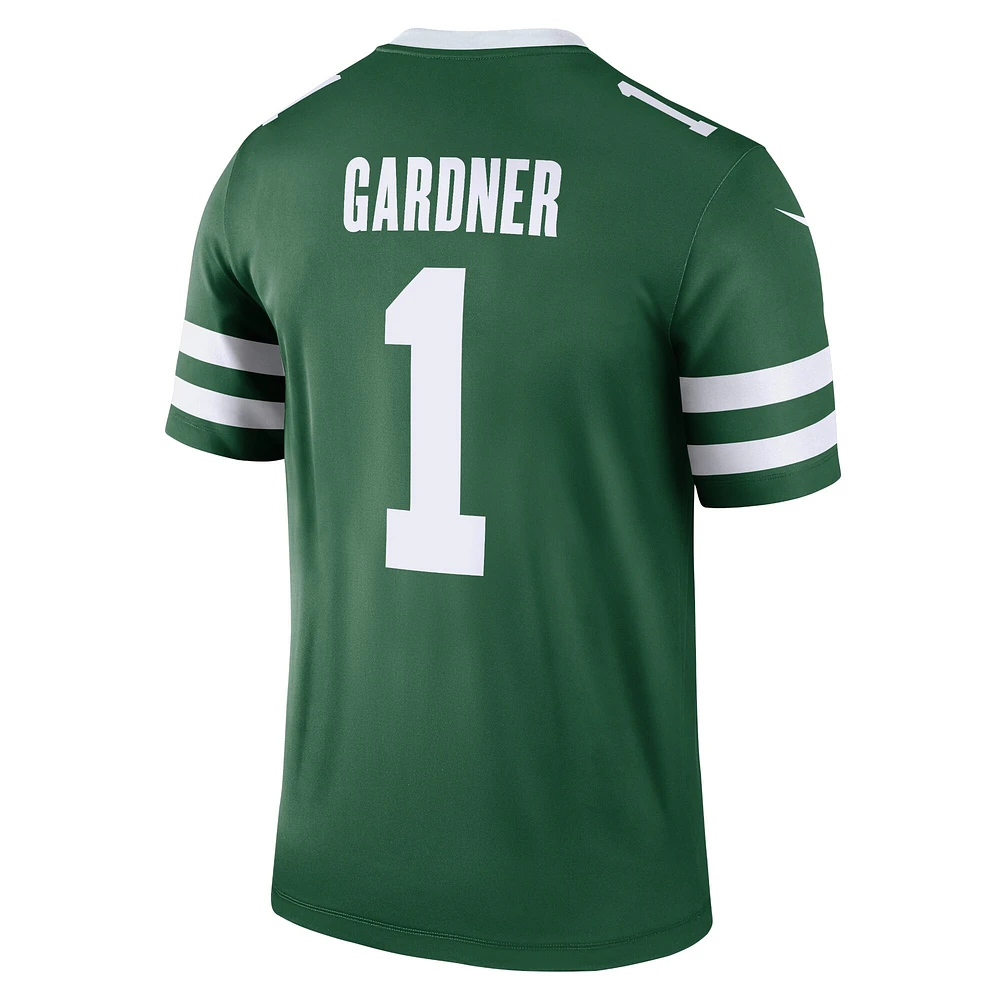 Maillot Nike Ahmad Sauce Gardner vert pour homme des New York Jets Team Legend