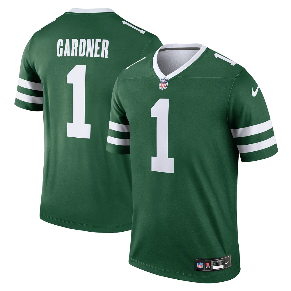 Maillot Nike Ahmad Sauce Gardner vert pour homme des New York Jets Team Legend