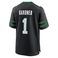 Maillot de jeu alternatif Nike Ahmad Sauce Gardner Legacy pour hommes, noir, New York Jets