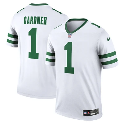 Haut de performance Nike Ahmad Sauce Gardner Legacy pour homme, blanc, légende des New York Jets