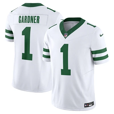 Nike Ahmad Sauce Gardner Legacy Blanc New York Jets Vapor F.U.S.E. Maillot limité