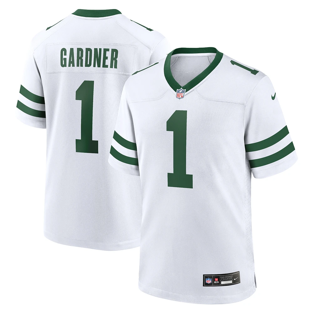 Maillot de jeu alternatif Nike Ahmad Sauce Gardner Spotlight pour hommes des New York Jets, blanc