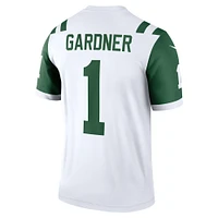 Maillot Nike Ahmad Sauce Gardner blanc pour homme des New York Jets, légende alternative