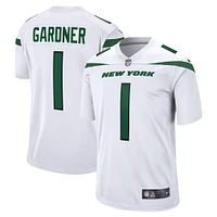 Maillot de jeu Nike Ahmad Sauce Gardner pour homme des New York Jets, blanc