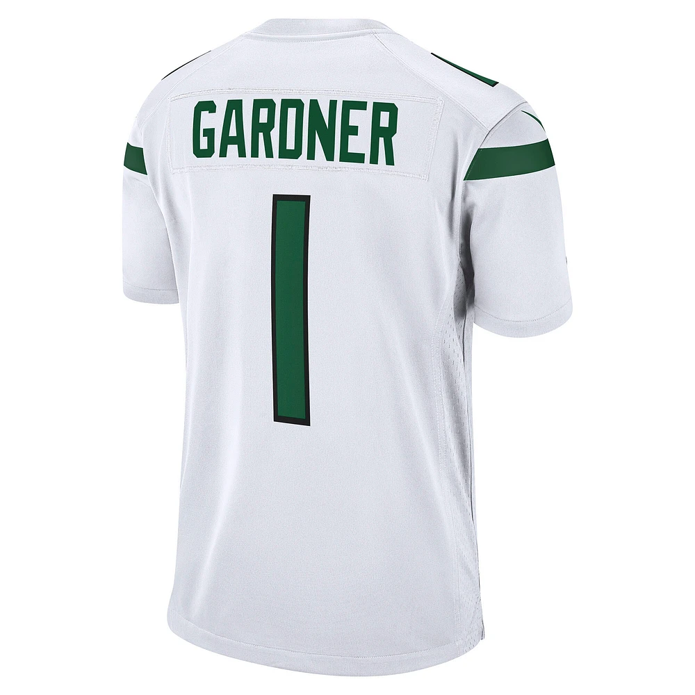 Maillot de jeu Nike Ahmad Sauce Gardner pour homme des New York Jets, blanc