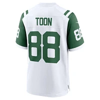 Maillot de jeu joueur retraité alternatif classique des New York Jets Nike Al Toon blanc pour homme