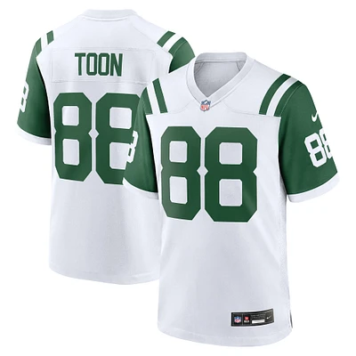 Maillot de jeu joueur retraité alternatif classique des New York Jets Nike Al Toon blanc pour homme