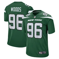 Men's Nike Al Woods Gotham Green New York Jets  Game Jersey