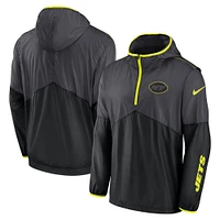 Veste à capuche demi-zip Nike Anthracite New York Jets Volt pour homme