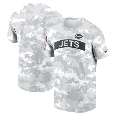 T-shirt Nike Arctic Camo New York Jets 2024 Salute To Service Performance pour homme