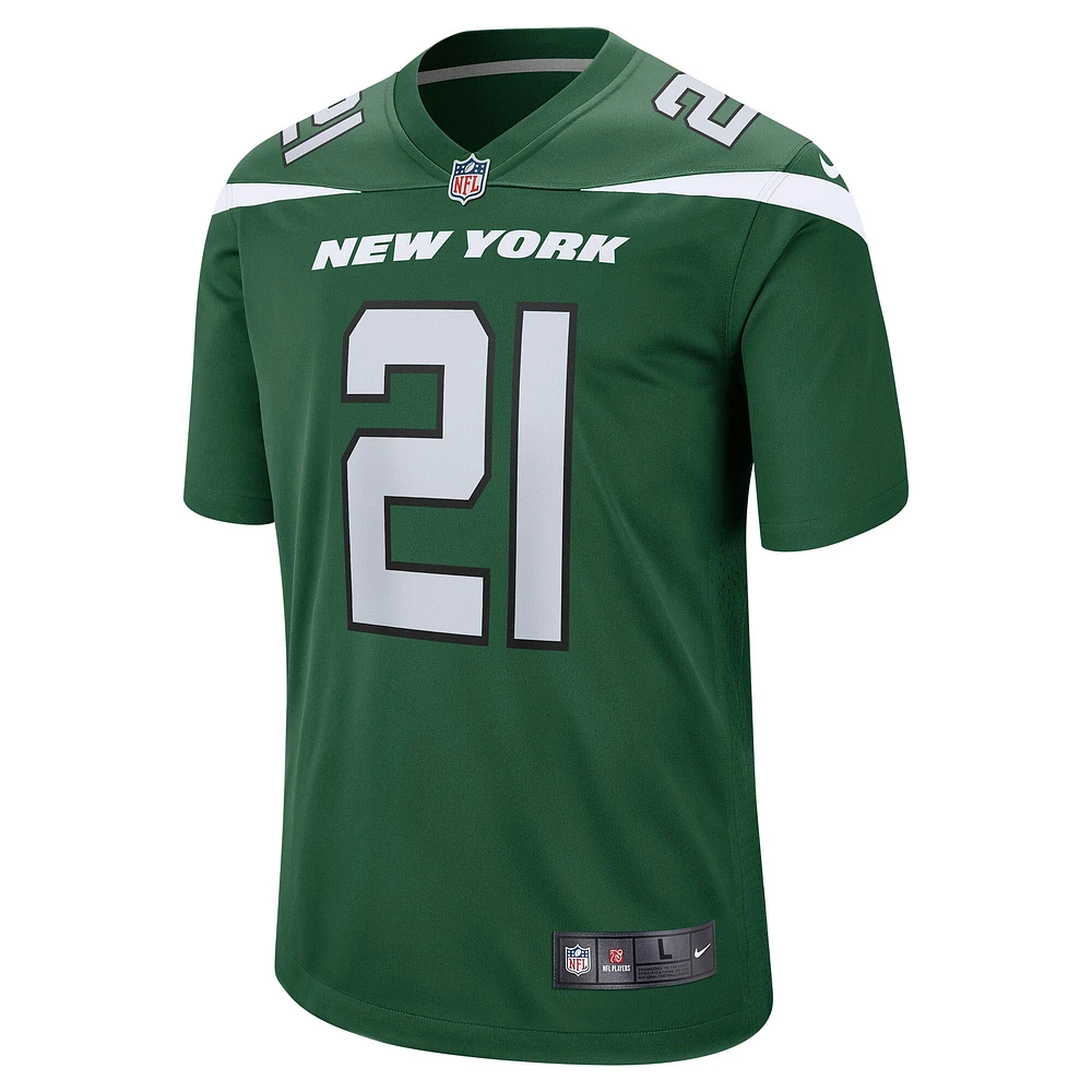 Maillot de joueur match Nike Ashtyn Davis Gotham vert New York Jets pour hommes