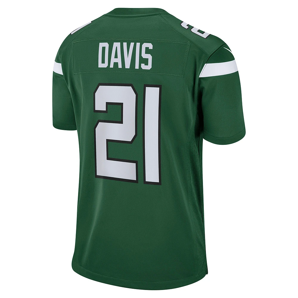 Maillot de joueur match Nike Ashtyn Davis Gotham vert New York Jets pour hommes