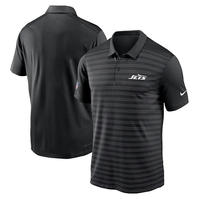 Polo Nike Performance noir New York Jets 2024 Sideline Victory pour homme