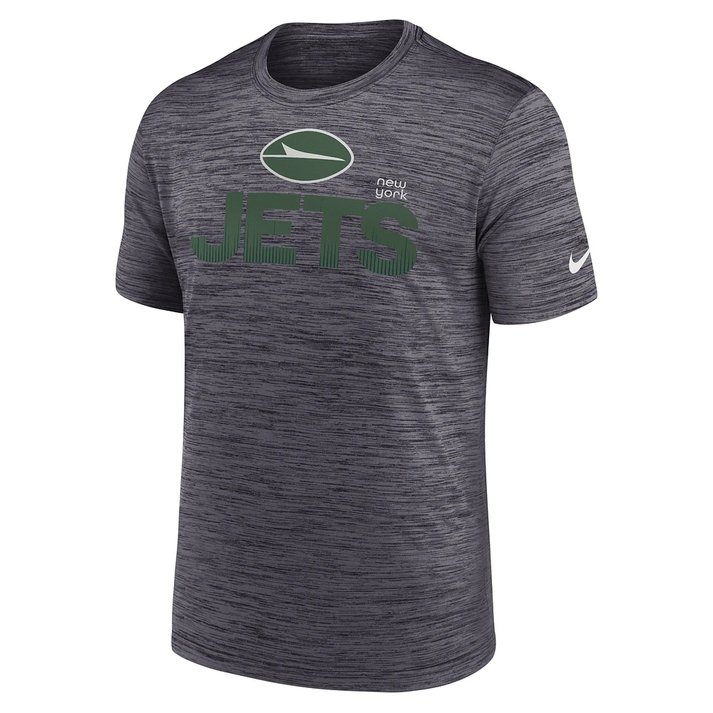 T-shirt Nike New York Jets Blitz Velocity Modern Performance pour homme, noir