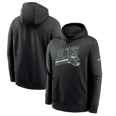 Sweat à capuche en polaire Nike New York Jets Club pour homme, noir