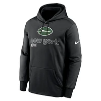 Men's Nike Black New York Jets Performance Pullover Hoodie