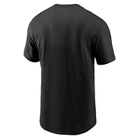 T-shirt Nike noir avec logo principal des New York Jets pour homme