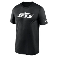 Men's Nike Black New York Jets Primetime Legend Wordmark Performance T-Shirt