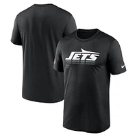 T-shirt Nike noir pour homme, motif légende des New York Jets