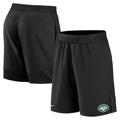 Short tissé extensible Nike noir New York Jets pour homme