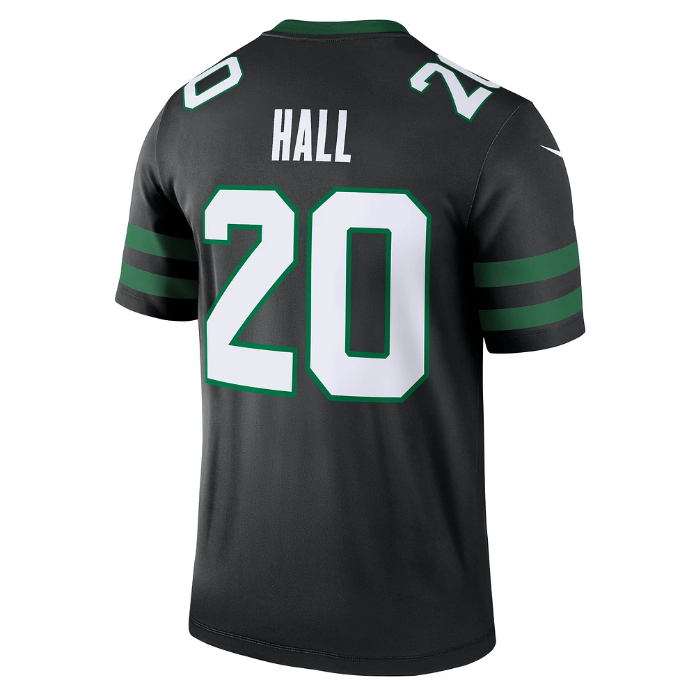 Haut de performance Nike Breece Hall pour homme, noir, New York Jets Alternate Legend Player