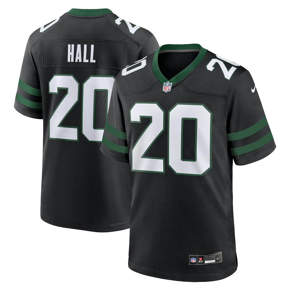 Maillot de match alternatif Nike Breece Hall Legacy pour hommes, noir, New York Jets