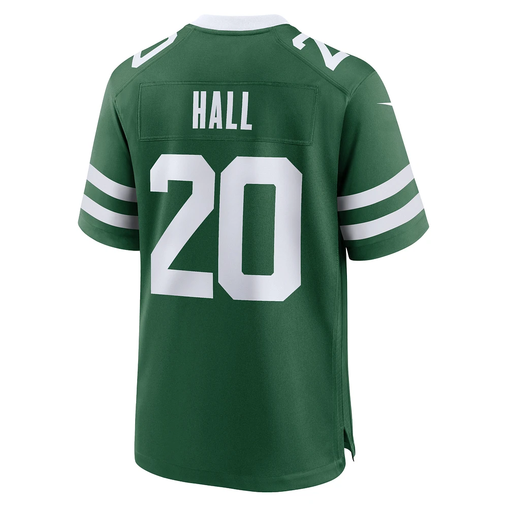 Maillot de match Nike Breece Hall Legacy vert New York Jets pour homme