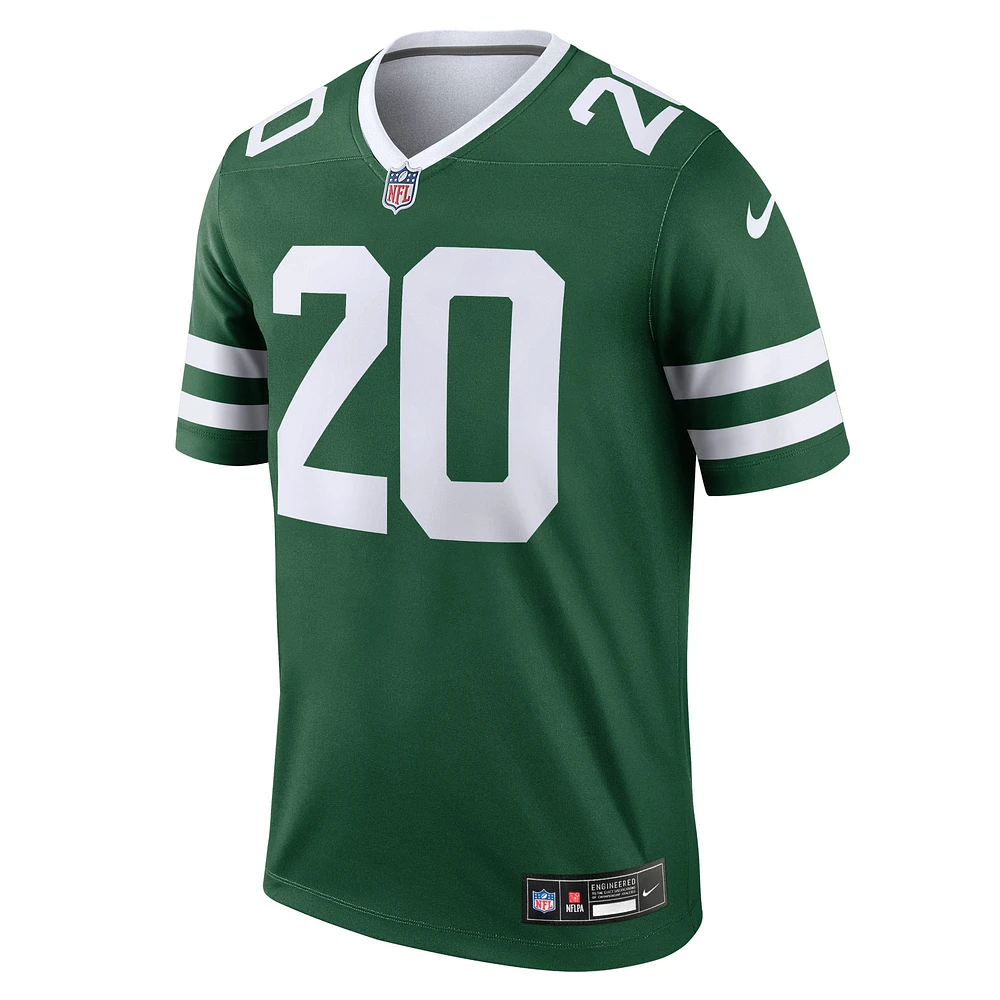 Haut de performance Nike Breece Hall Legacy Green pour homme des New York Jets Legend Player