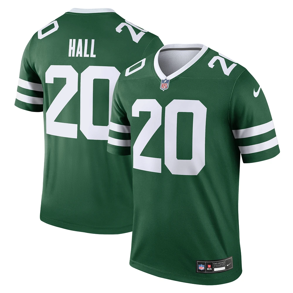 Haut de performance Nike Breece Hall Legacy Green pour homme des New York Jets Legend Player