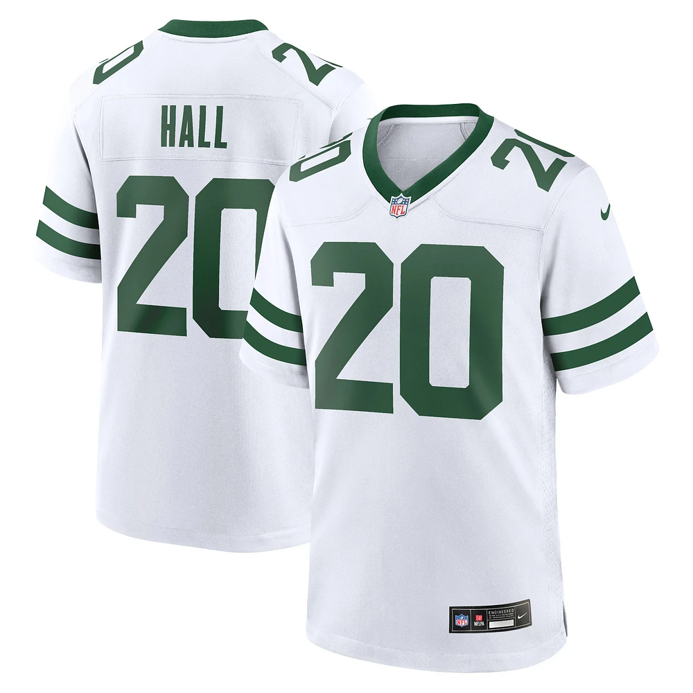 Maillot de match Nike Breece Hall Legacy pour hommes, blanc, New York Jets