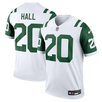 Maillot Nike Breece Hall blanc pour homme des New York Jets, légende alternative