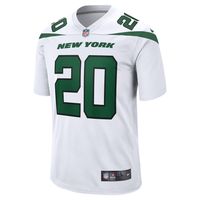 Men's Nike Breece Hall White New York Jets Away Game Player Jersey