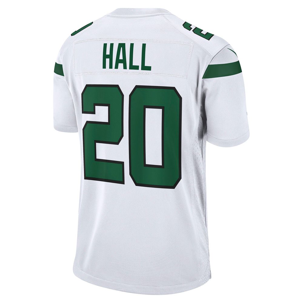 Men's Nike Breece Hall White New York Jets Away Game Player Jersey