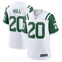 Maillot de jeu alternatif classique Nike Breece Hall pour hommes, blanc, New York Jets