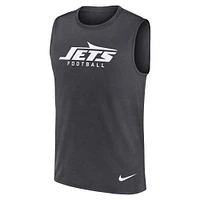 Men's Nike Charcoal New York Jets Primetime Legend Performance Muscle Tank Top