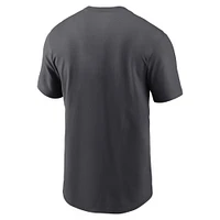 Men's Nike Charcoal New York Jets Rewind Stack Essential T-Shirt