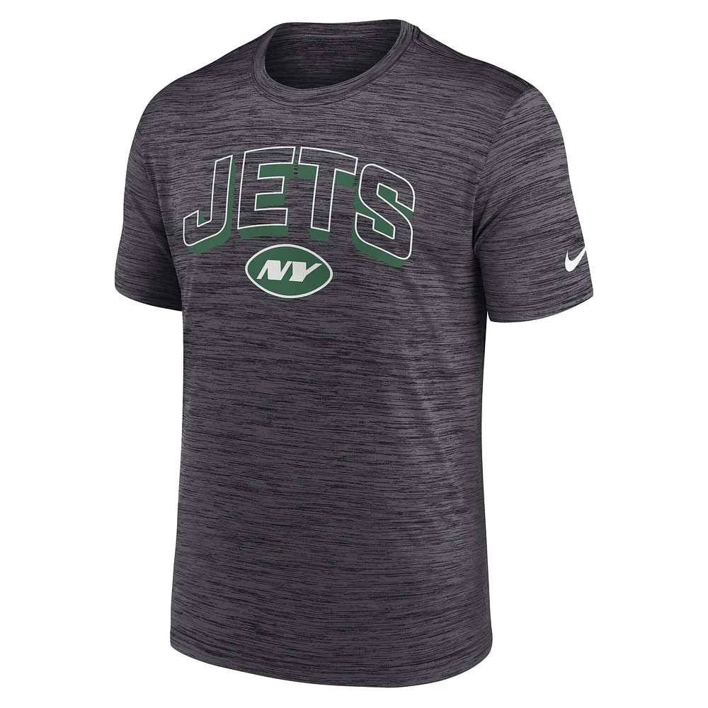 Men's Nike Charcoal New York Jets Velocity Performance T-Shirt