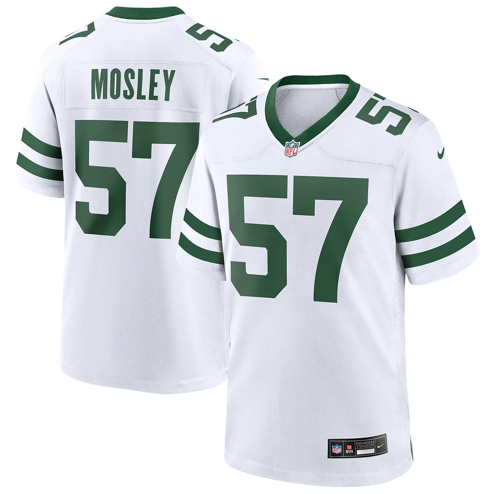 Maillot de match Nike C.J. Mosley Legacy pour homme des New York Jets, blanc