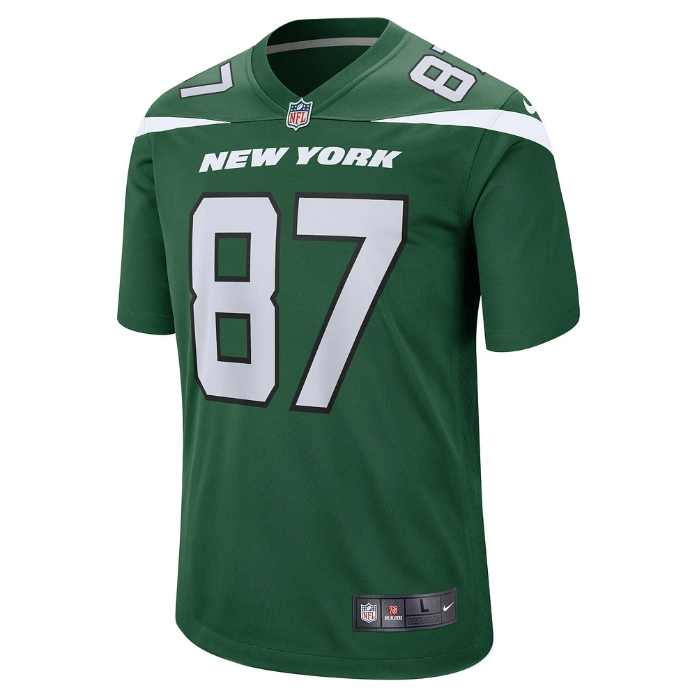 Maillot de match joueur Nike C.J. Uzomah Gotham vert New York Jets pour homme