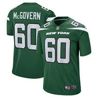 Maillot de match Nike Connor McGovern Gotham vert New York Jets pour homme