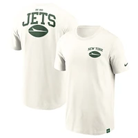 T-shirt essentiel Nike crème New York Jets Blitz pour hommes